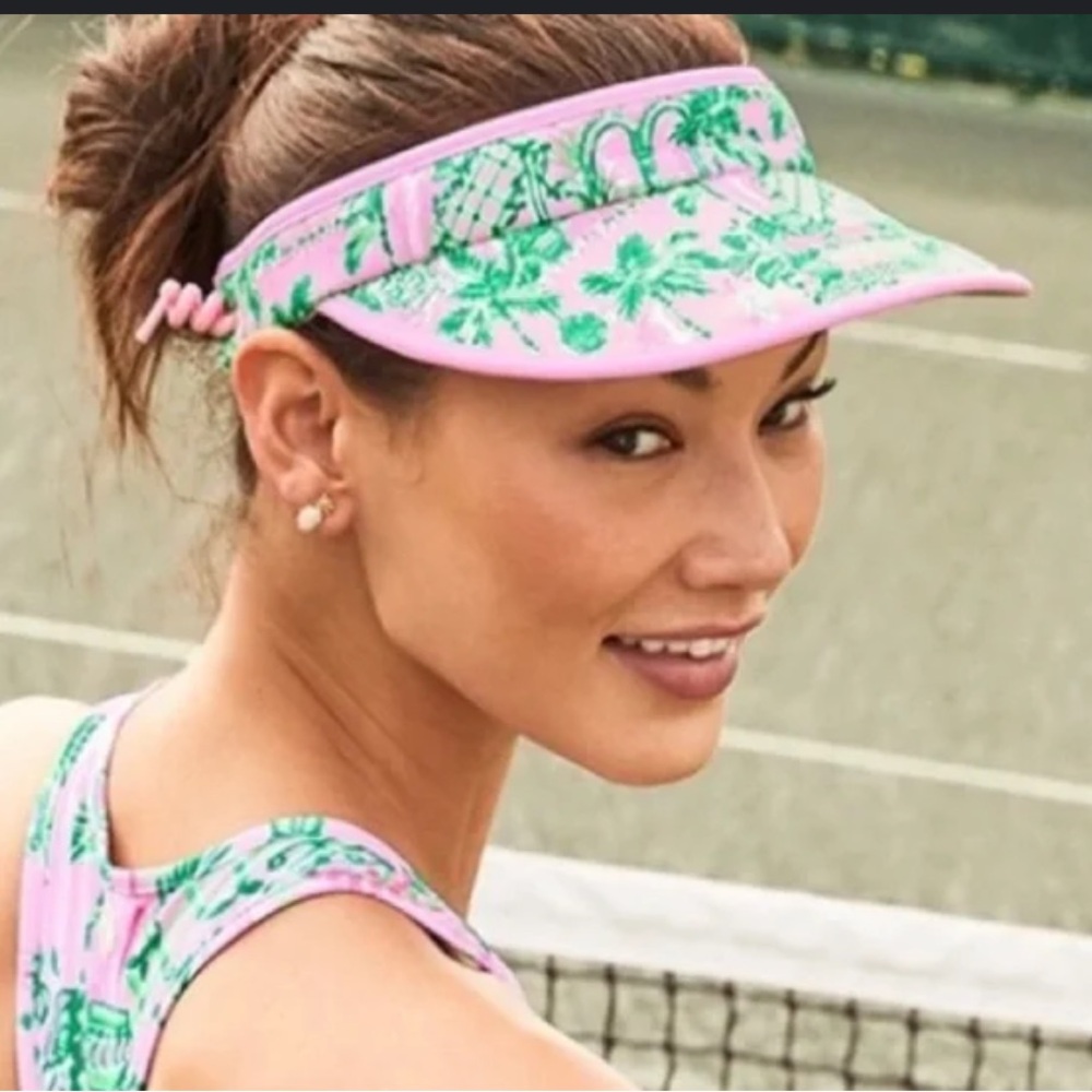 🌺 NWOT Lilly Pulitzer Visor Mandevilla Baby Always Worth It Women’s O/S